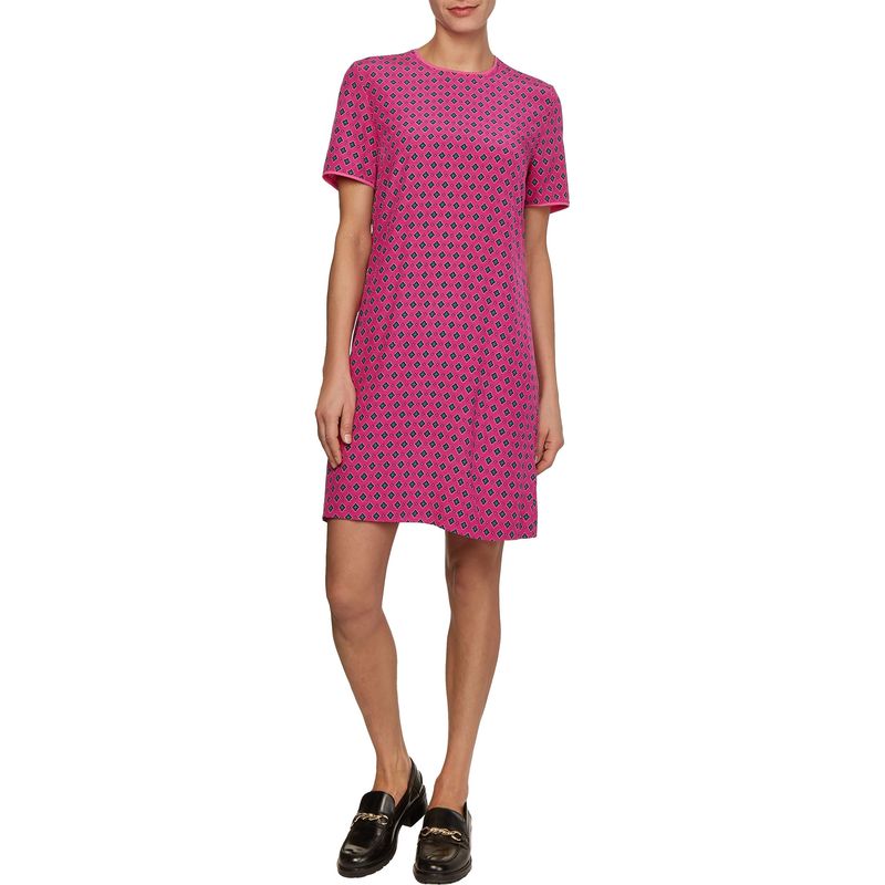 TOMMY HILFIGER - Vestido Floral Print Fucsia Tommy Hilfiger