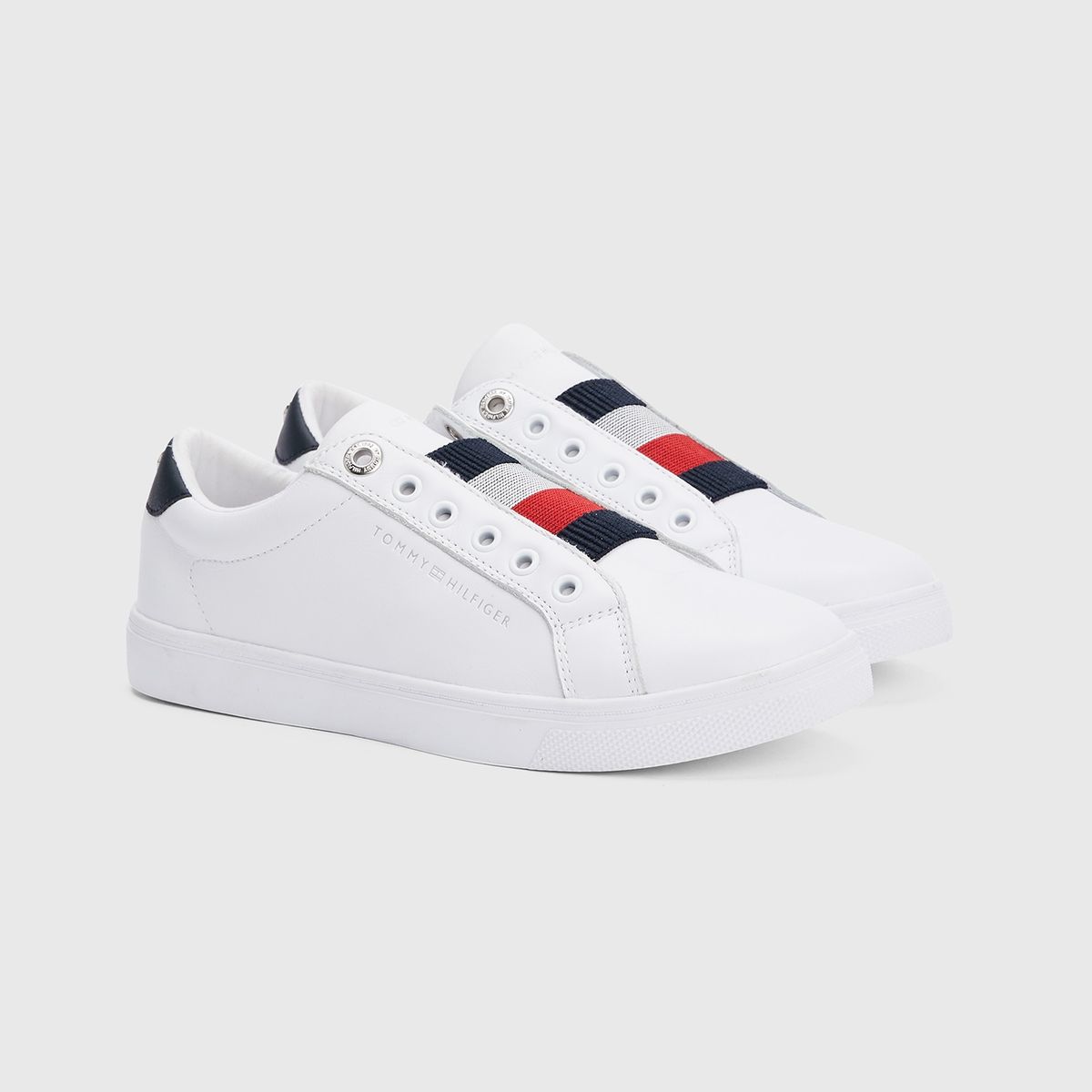 TOMMY HILFIGER - Zapatillas Elastic Slip On Blanco Tommy Hilfiger