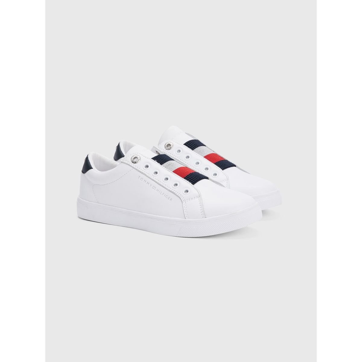 TOMMY HILFIGER - Zapatillas Elastic Slip On Blanco Tommy Hilfiger