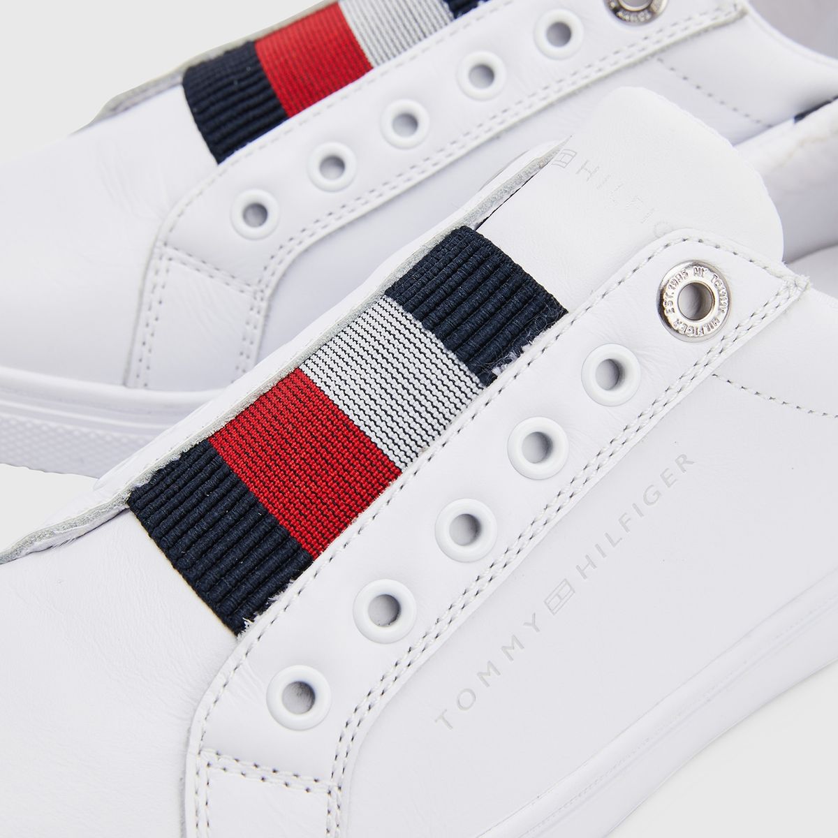 TOMMY HILFIGER - Zapatillas Elastic Slip On Blanco Tommy Hilfiger