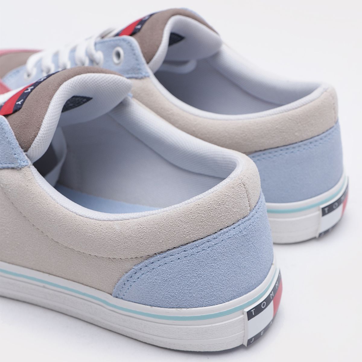 TOMMY HILFIGER - Zapatillas Multicolor De Suede Gris Tommy Hilfiger