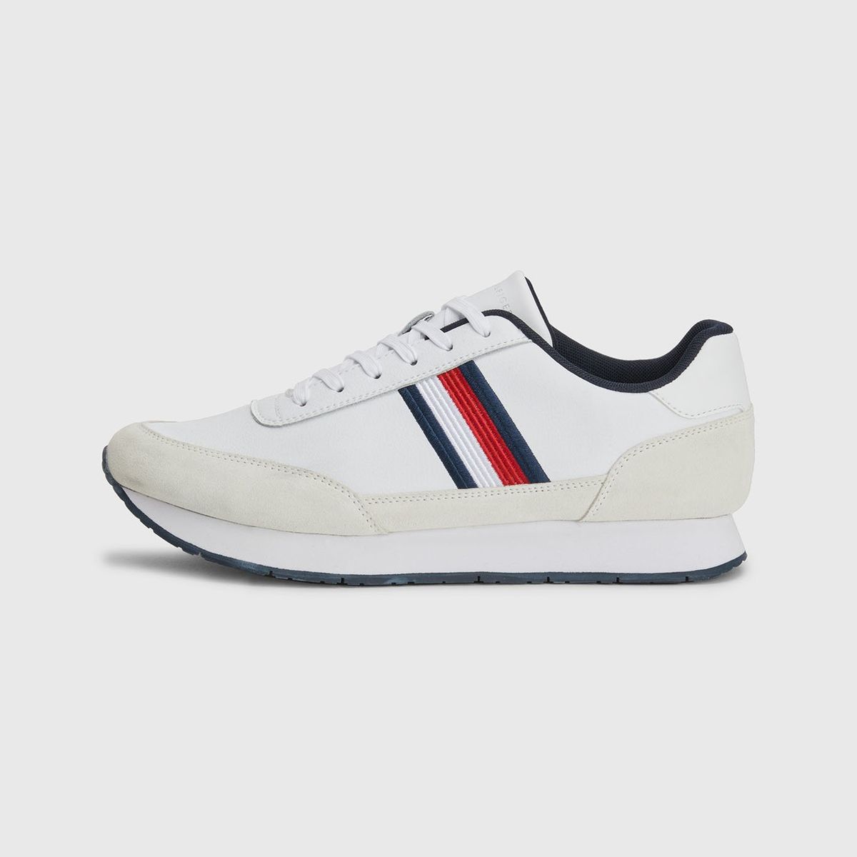 TOMMY HILFIGER - Zapatillas Signature De Cuero Blanco Tommy Hilfiger