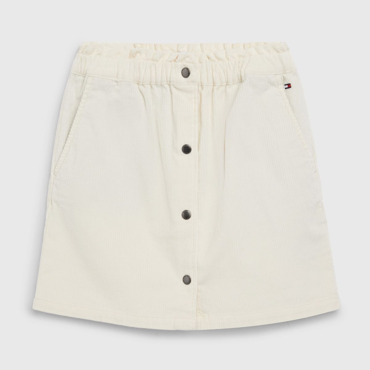 TOMMY HILFIGER - Falda De Corduroy Con Bolsillos Blanco Tommy Hilfiger
