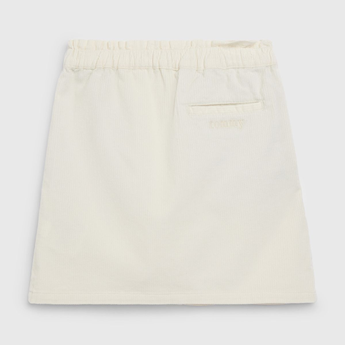 TOMMY HILFIGER - Falda De Corduroy Con Bolsillos Blanco Tommy Hilfiger