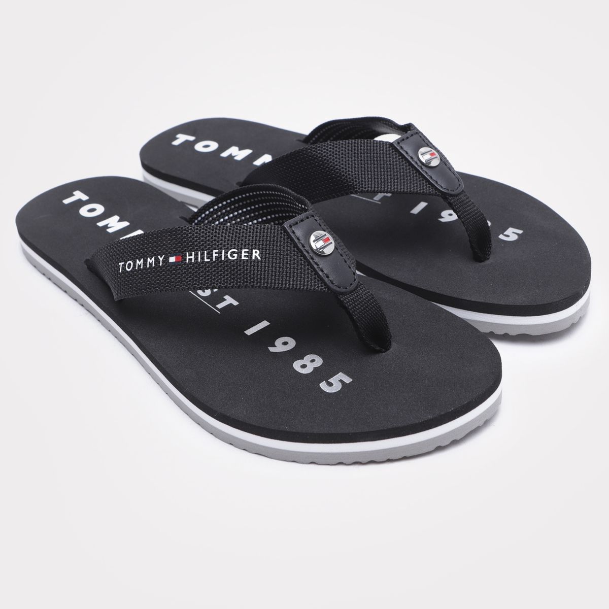 TOMMY HILFIGER - Sandalias De Playa Iconic Negro Tommy Hilfiger