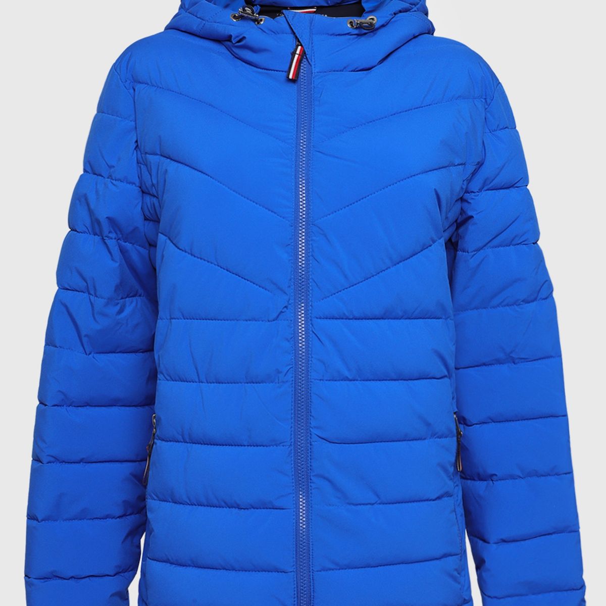 TOMMY HILFIGER - Parka Packable Essential Logo Azul Tommy Hilfiger