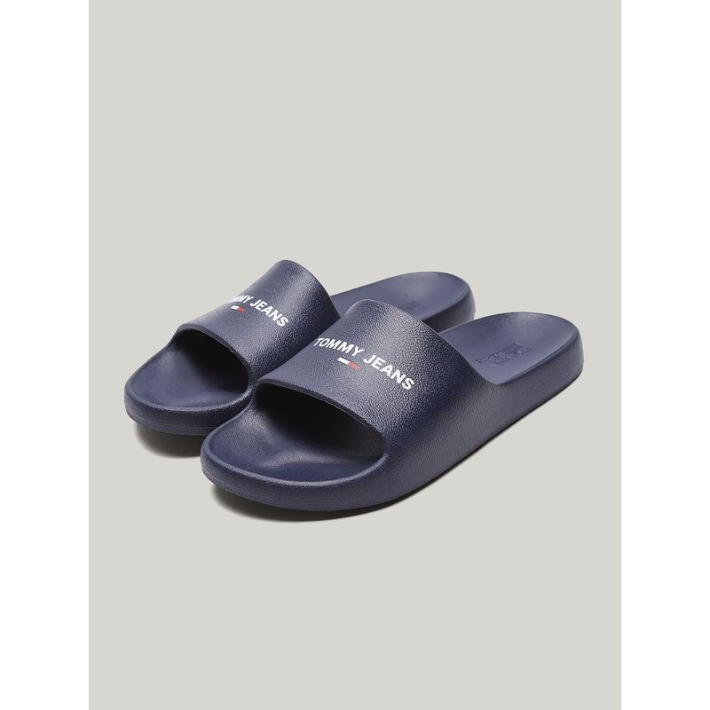 TOMMY HILFIGER - Sandalias Essential Logo Azul Tommy Hilfiger