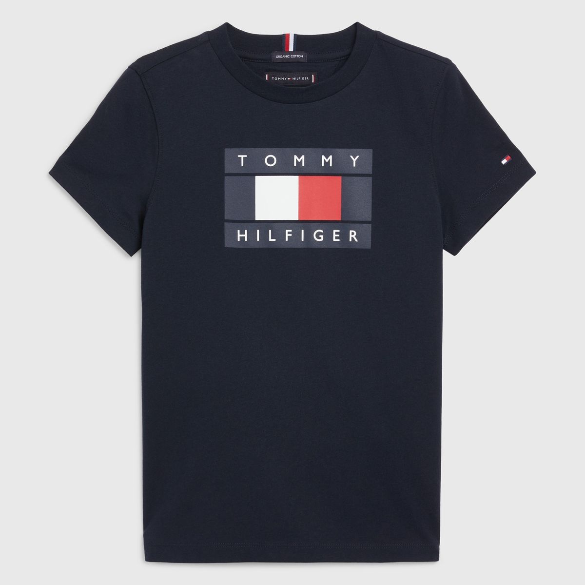 TOMMY HILFIGER - Polera Logo Big Box Azul Tommy Hilfiger