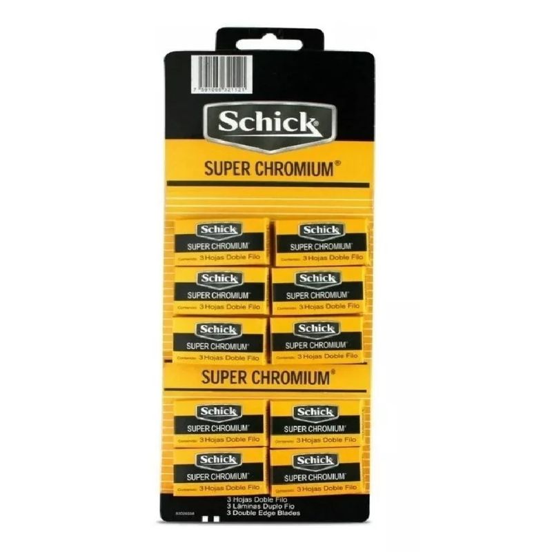 SCHICK - Hojas Schick Super Chromium® 30 Unidades