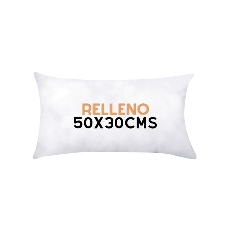 MANDIRHOME - RELLENO 50X30CMS RECTANGULAR EN TELA BLANCO PREMIUM 205 gr