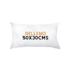 MANDIRHOME - RELLENO 50X30CMS RECTANGULAR EN TELA BLANCO PREMIUM 205 gr
