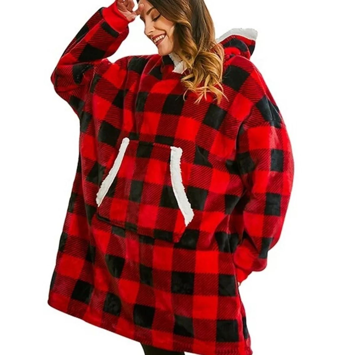 ARCA SHOPPING - Pijama Poleron Felpa Unisex Felpa Manta Polar Sherpa