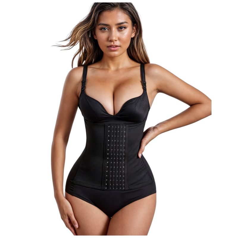 VICALLY FASHION - Faja Cinturilla Bambú 6 Broches - 4 Huesos Liso