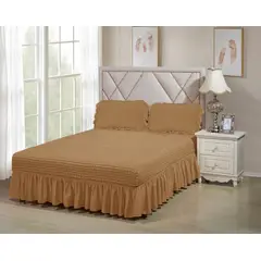 GENERICO - FALDON KING ACOLCHADO TURCO,COLOR BEIGE