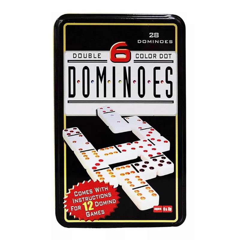 GENERICO - Domino Juego Chancho 12 Caja Metalica Juegos