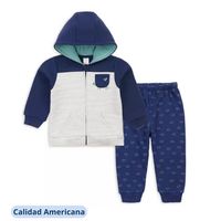 Conjunto Bebe Niño Buzo Polerón 2 Piezas