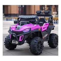 GENERICO - JEEP ELECTRICO 4X2 ROSADO BATERIA RECARGABLE