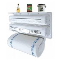 Portarrollo Dispensador Toalla Nova Triple Cocina Alusa Film.