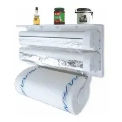 GENERICO - Portarrollo Dispensador Toalla Nova Triple Cocina Alusa Film.