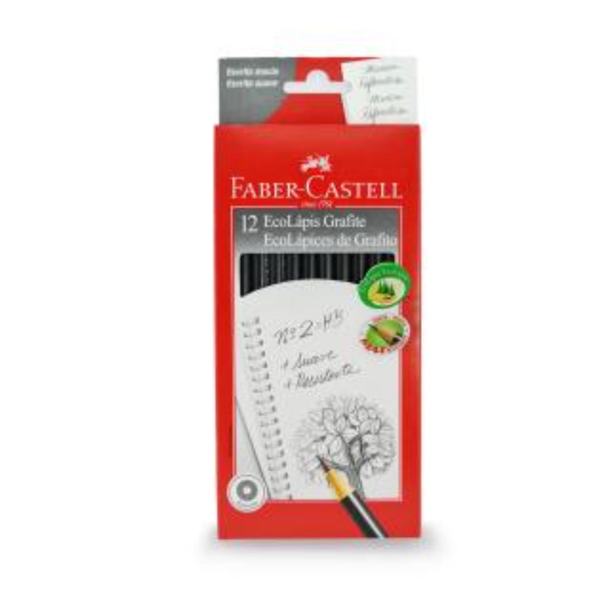 FABER-CASTELL - Lápiz Grafito Eco 1205 Redondo Faber-Castell x12 uds.