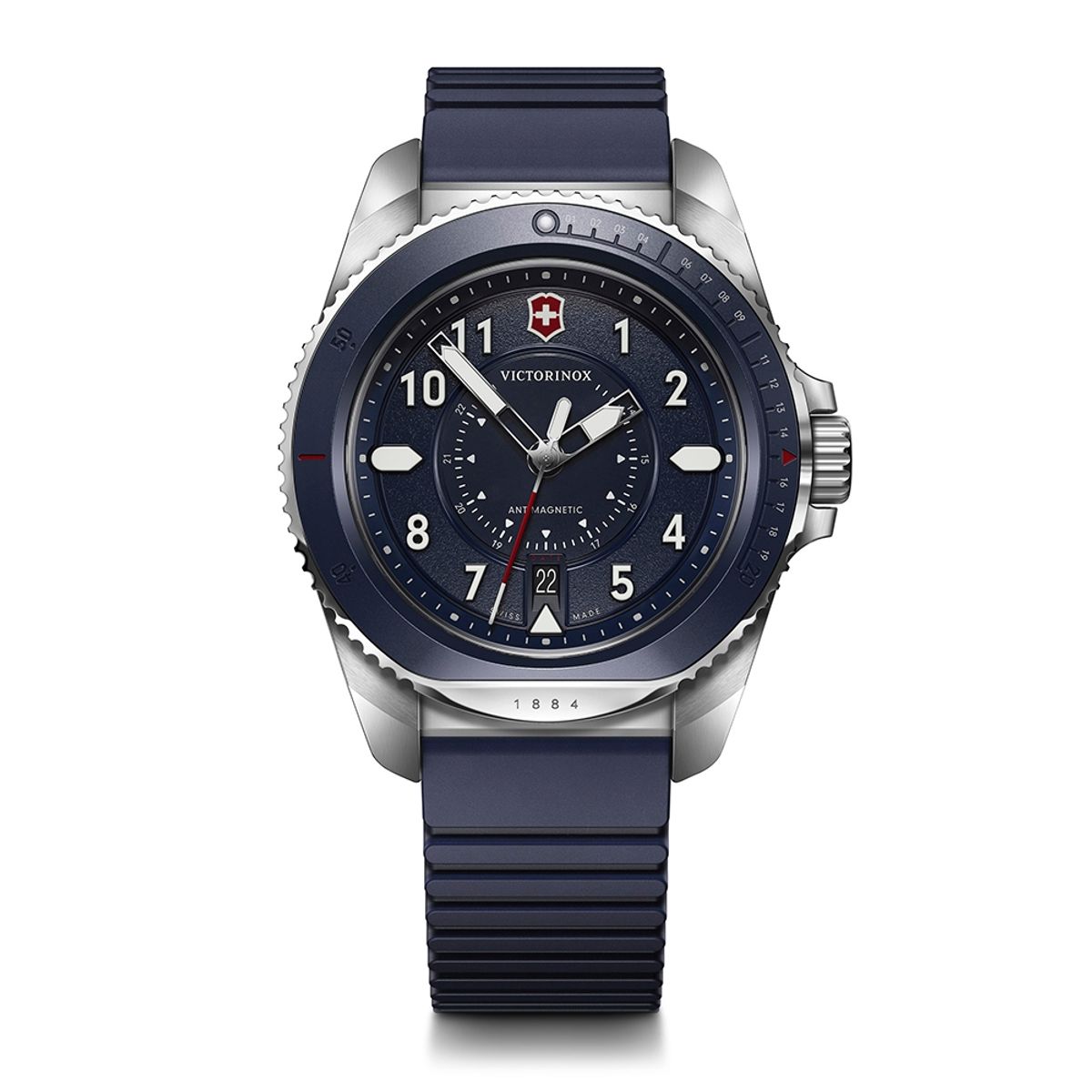 VICTORINOX - Reloj Journey 1884 dial azul correa caucho Victorinox
