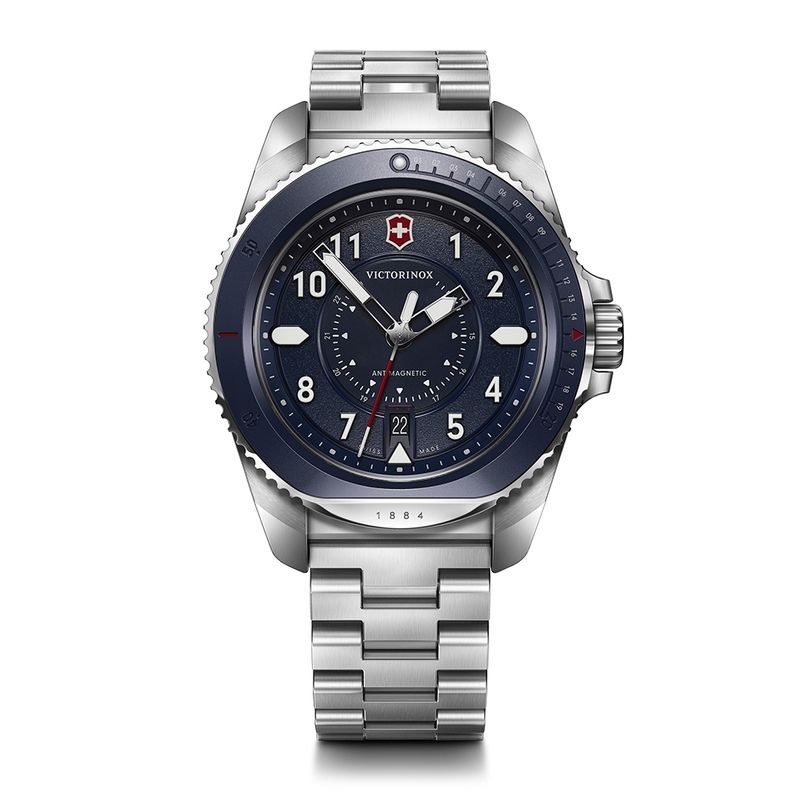 VICTORINOX - Reloj Journey 1884 dial azul correa acero inox Victorinox