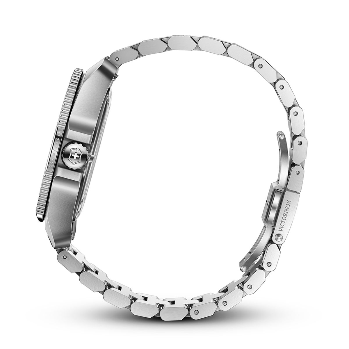 VICTORINOX - Reloj Journey 1884 dial negro correa acero inox Victorinox