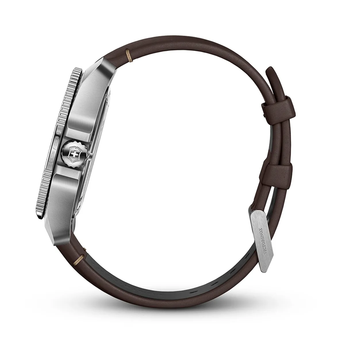 VICTORINOX - Reloj Journey 1884 dial negro correa de cuero Victorinox