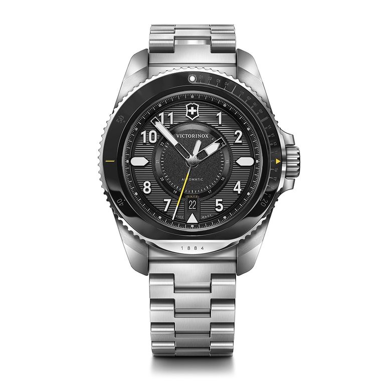 Reloj Journey 1884 Automatico dial negro correa acero inox Negro L