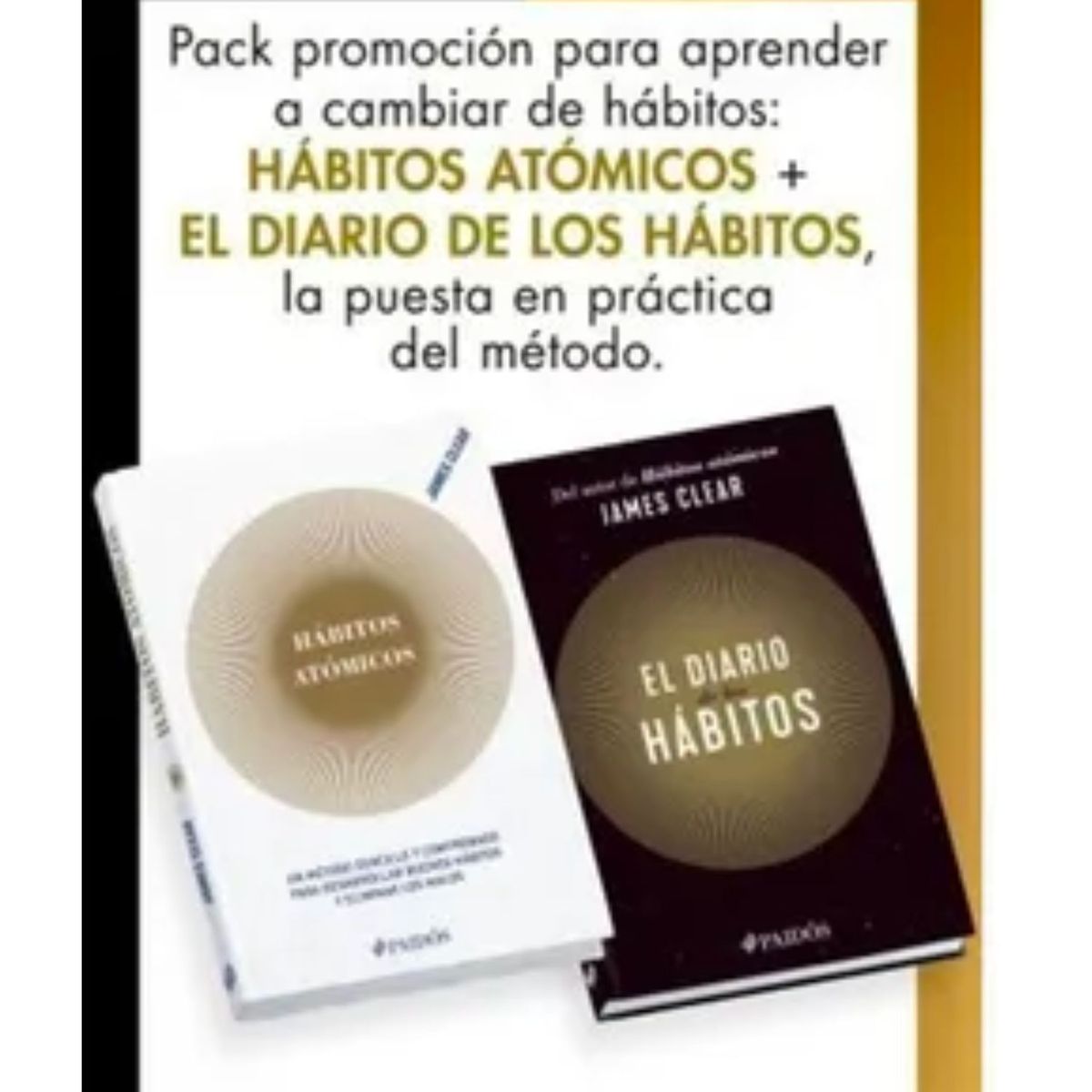 PAIDOS - PACK HABITOS - HABITOS ATOMICOS  DIARIO DE HABITOS - JAMES CLEAR