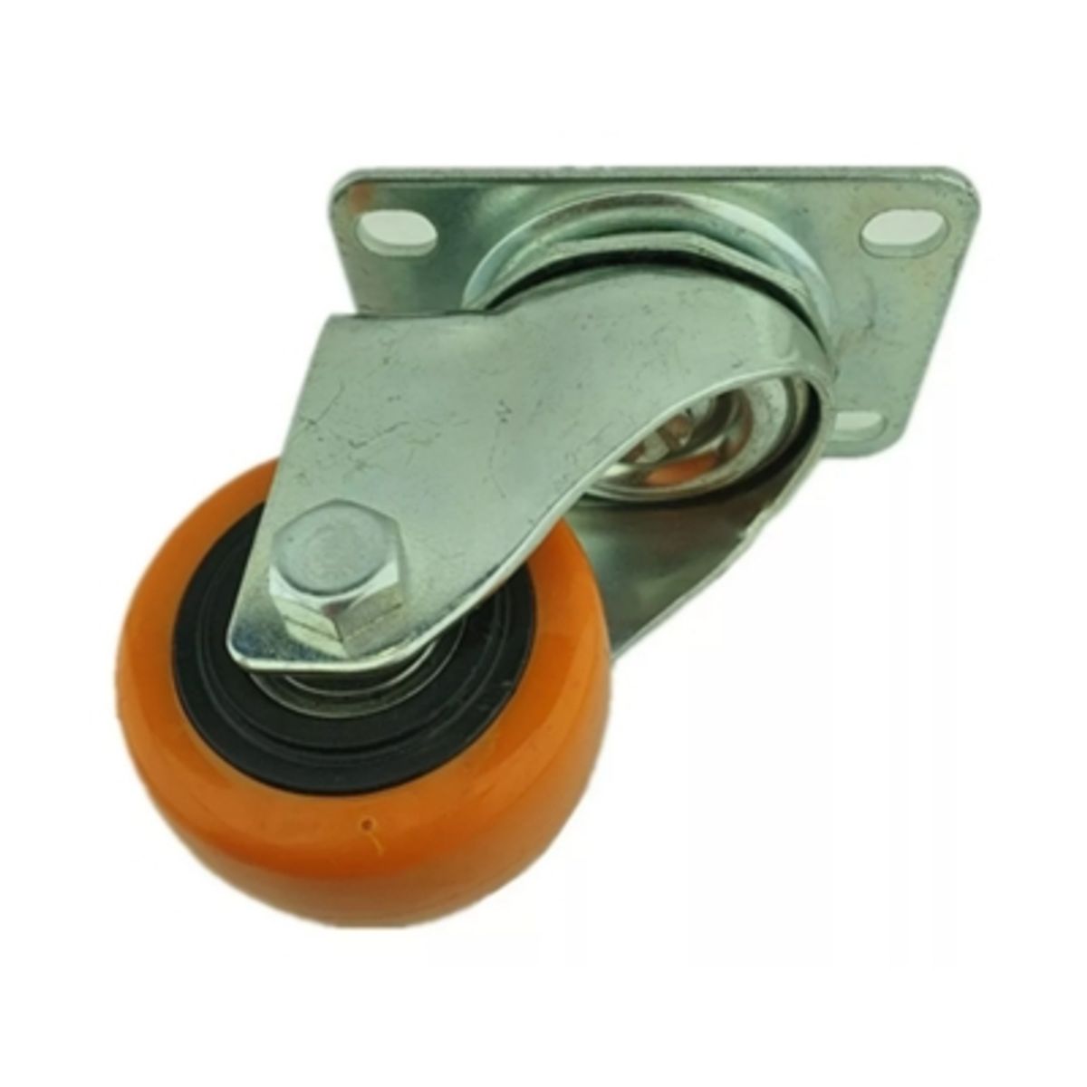 GENERICO - Rueda Naranja Giratoria 2.5 Pulgadas