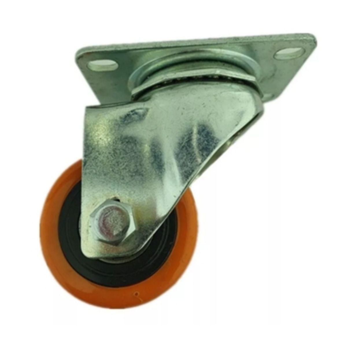 GENERICO - Rueda Naranja Giratoria 2.5 Pulgadas