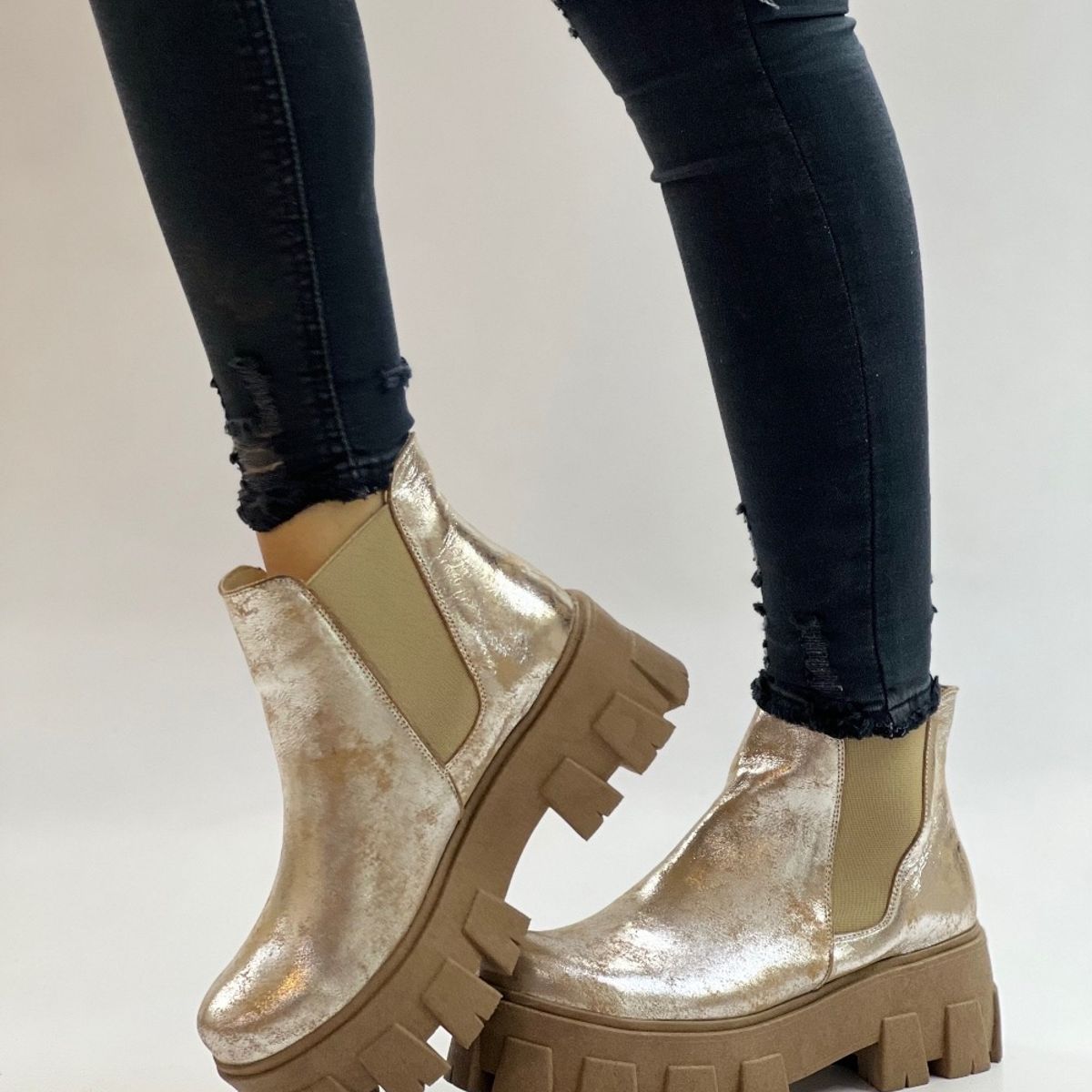 EXOTICA - Botin Bela Coco Aluminio Exotica