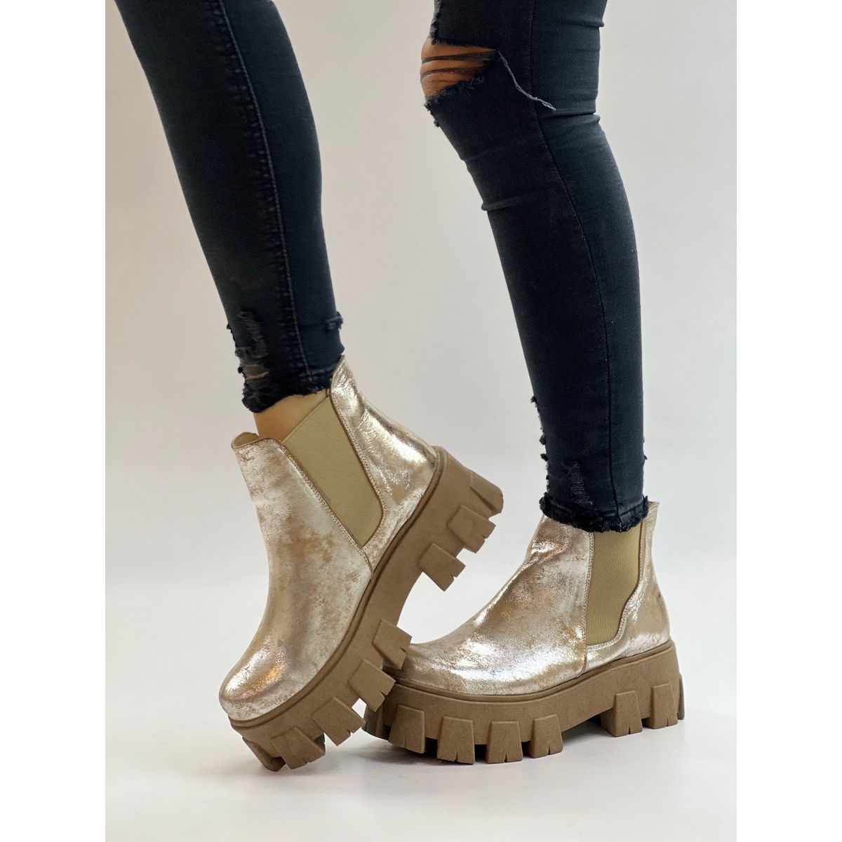 EXOTICA - Botin Bela Coco Aluminio Exotica