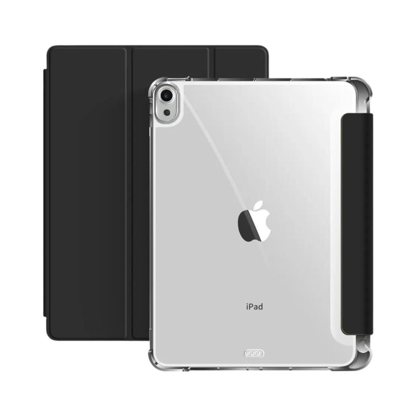 GENERICO - Funda Para iPad 10° Generación 10.9 Traslúcida Ranura Lápiz - Negro
