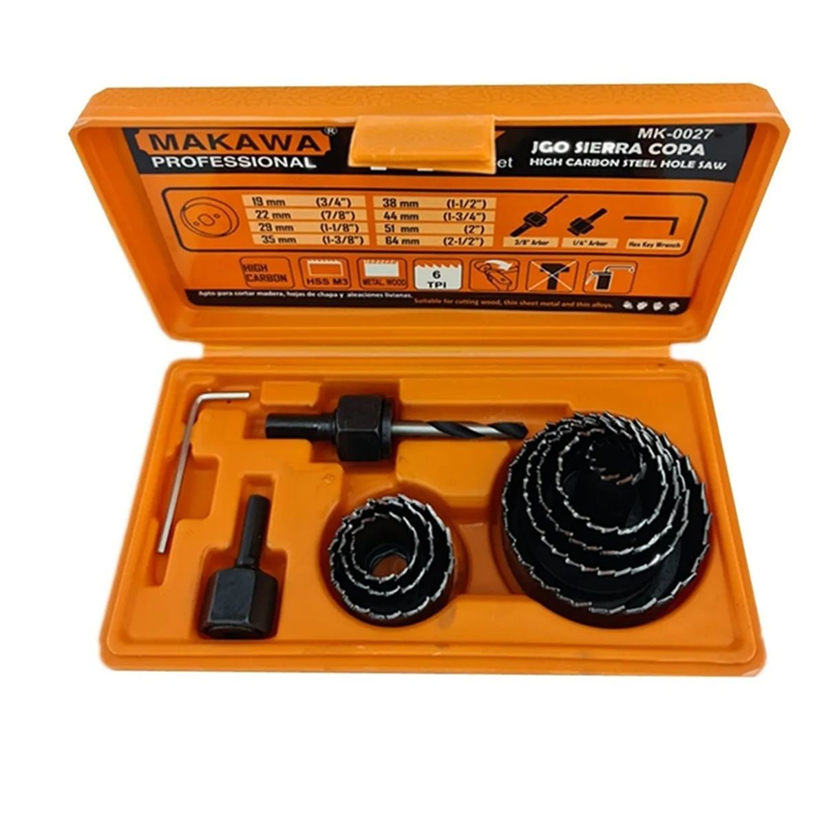 MAKAWA - Juego De Hoja De Sierra Copas 11 Piezas Makawa