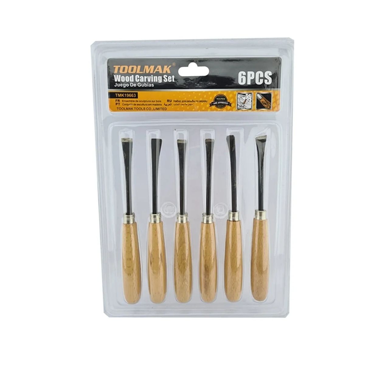 GENERICO - Juego De Cinceles Para Tallar Madera Gubia 6 Piezas Toolmak