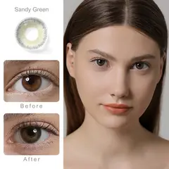 FRESHGO - Lentes de contacto Elite - Sandy green