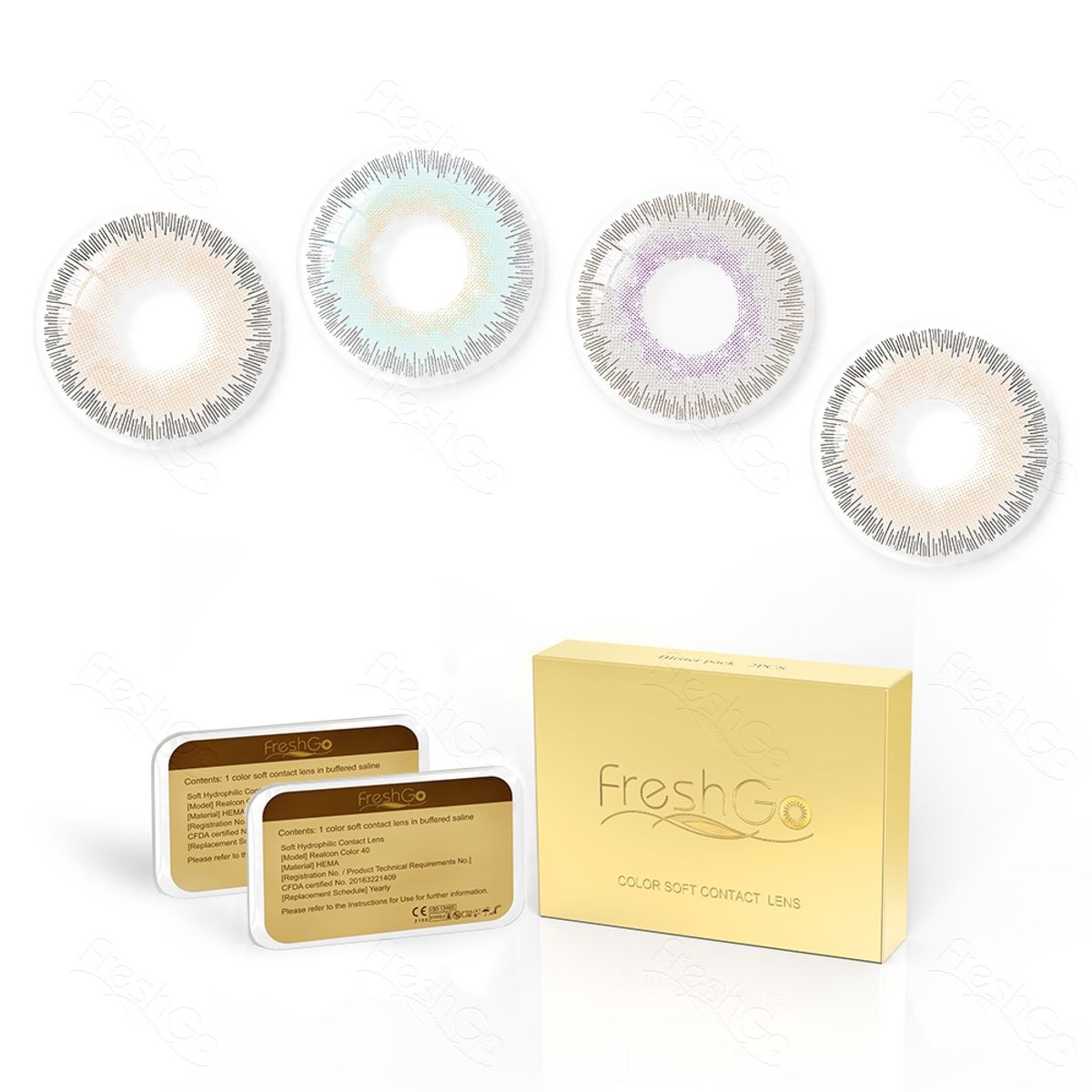 FRESHGO - Lentes de contacto FreshGo Elite - Sandy green