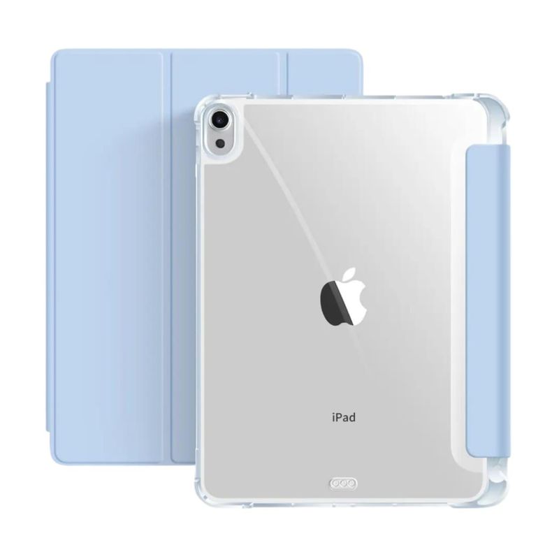 GENERICO - Funda Para iPad 10° Generación 10.9 Traslúcida Ranura Lápiz - Celeste