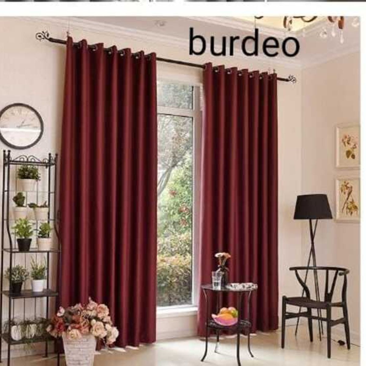 GENERICO - Set de Cortinas Blackout Burdeo