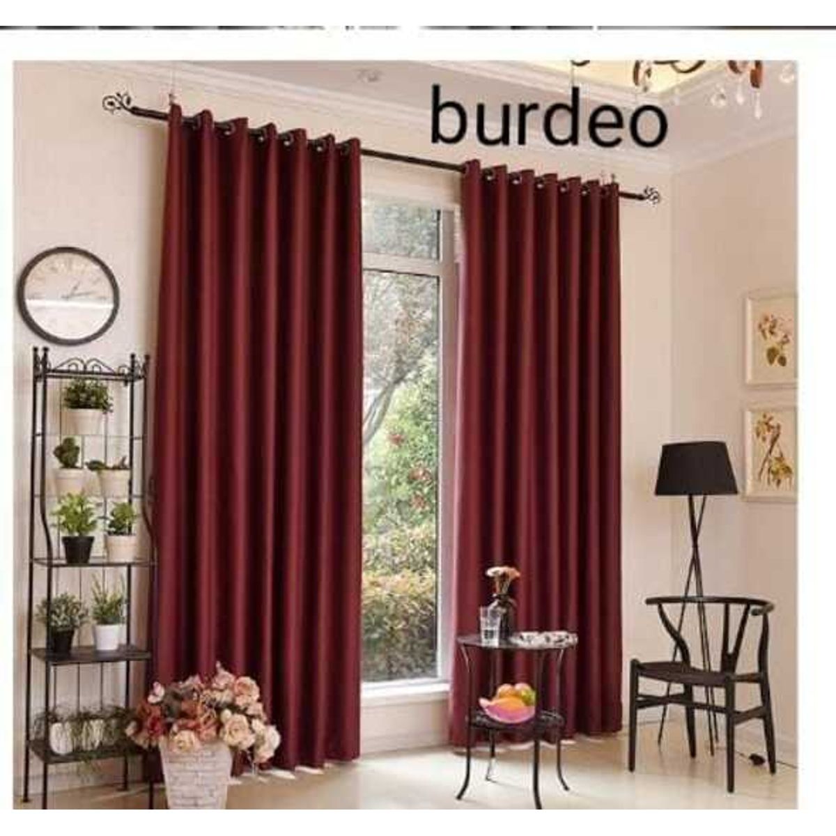 GENERICO - Set de Cortinas Blackout Burdeo