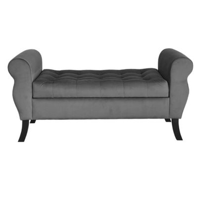 Imagen 2 del producto Banqueta Baúl Diva Color Gris Oscuro