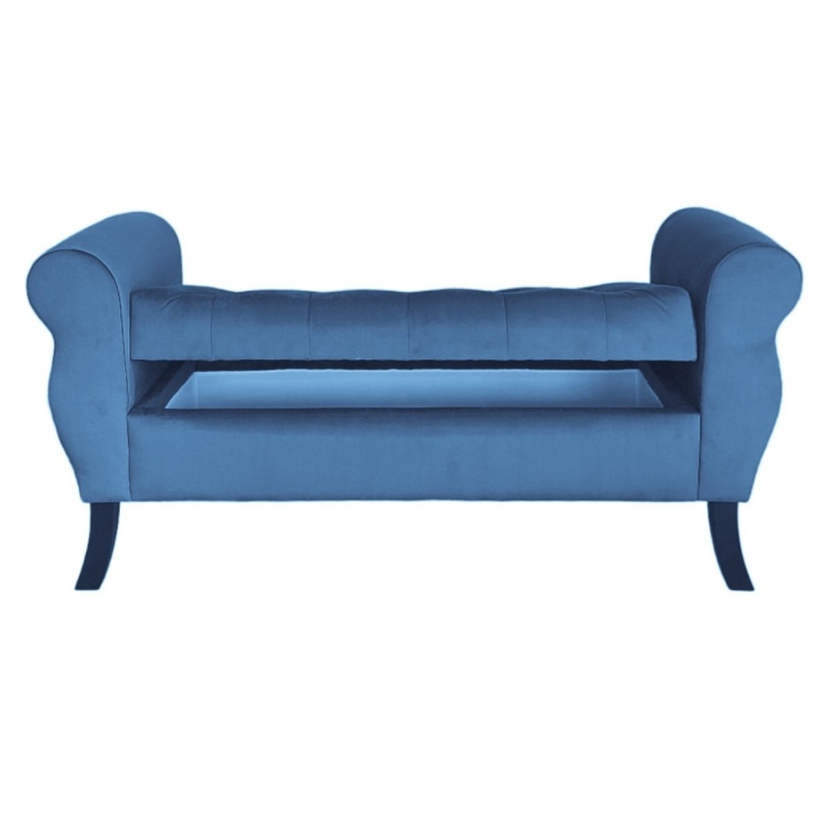 GENERICO - Banqueta Baúl Diva Color Azul Petroleo