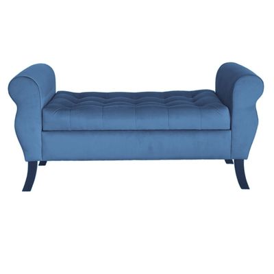 Imagen 2 del producto Banqueta Baúl Diva Color Azul Petroleo