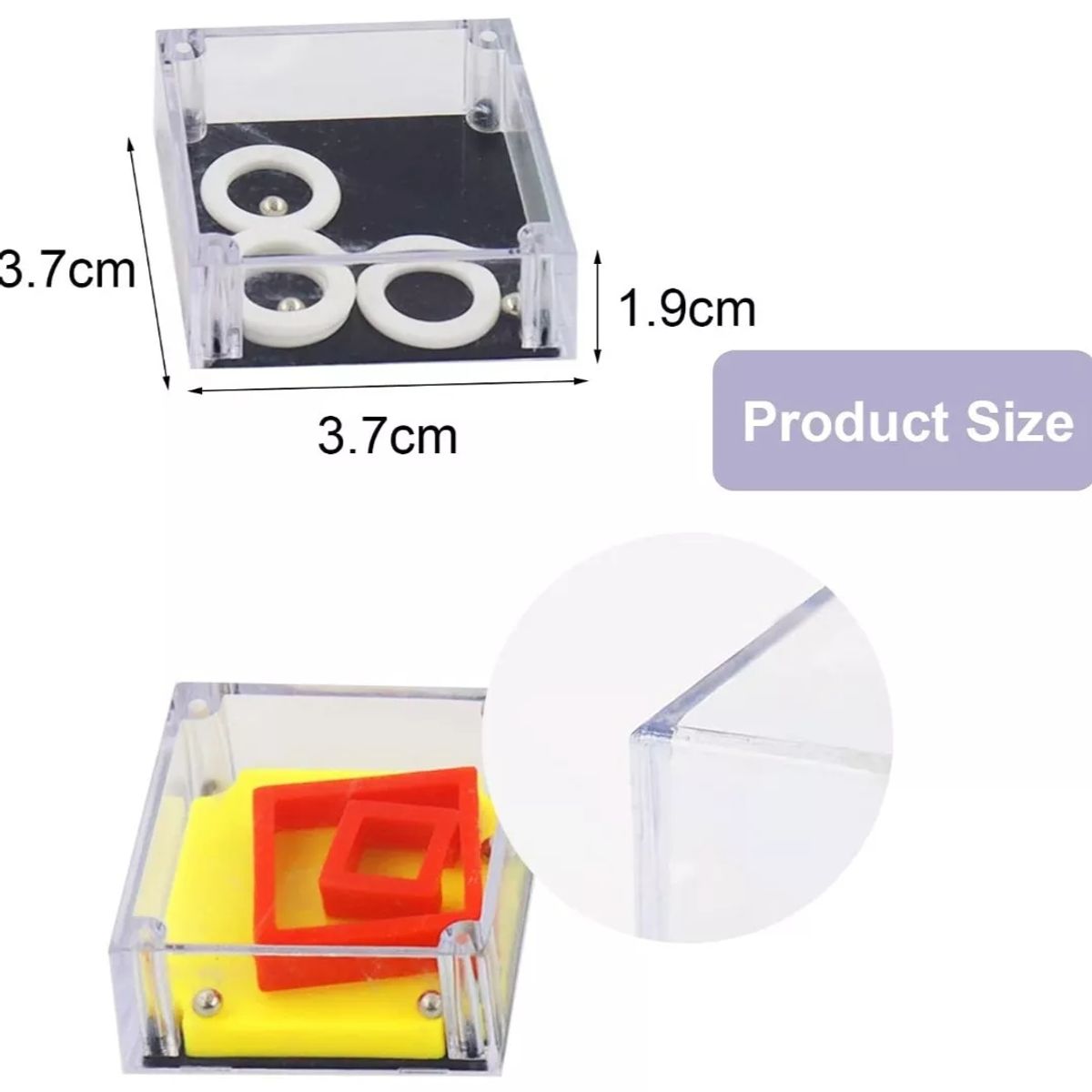 KUANGYE - 12 Cubos Juego Ingenio Y Habilidad Mental, Mini Cubos Iq