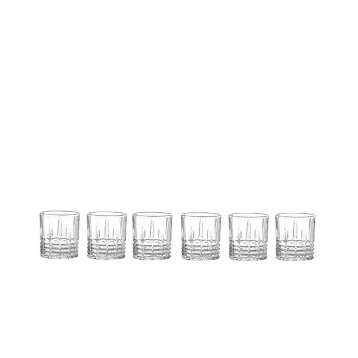 GENERICO - Set de 6 Vasos Tallados al Láser Birmingham - 330cc.