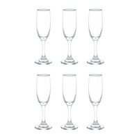 Juego 6 Copas Champagne 176cc Versalles