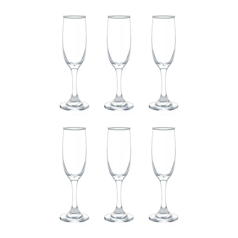 CRISTAR - Juego 6 Copas Champagne 176cc Versalles