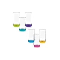 GENERICO - Juego de 6 Vasos Altos Monterrey 445cc - Perfectos para Verano